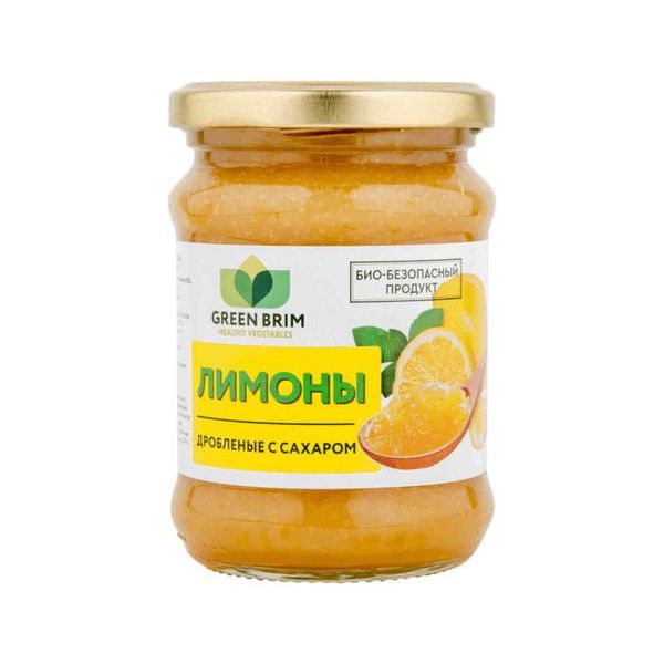 

Лимоны Green Brim дробленые с сахаром 300 г
