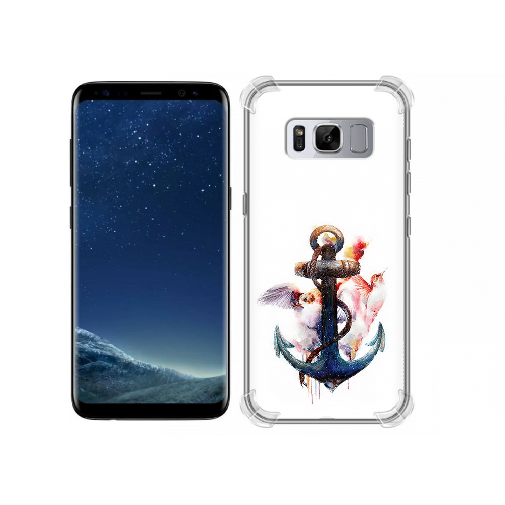 

Чехол MyPads Tocco для Samsung Galaxy S8 якорь с птицами (PT62300.601.703), Прозрачный, Tocco