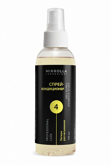 Спрей-кондиционер для волос Mirrolla с кислотами, для блеска и восстановления, 100 мл