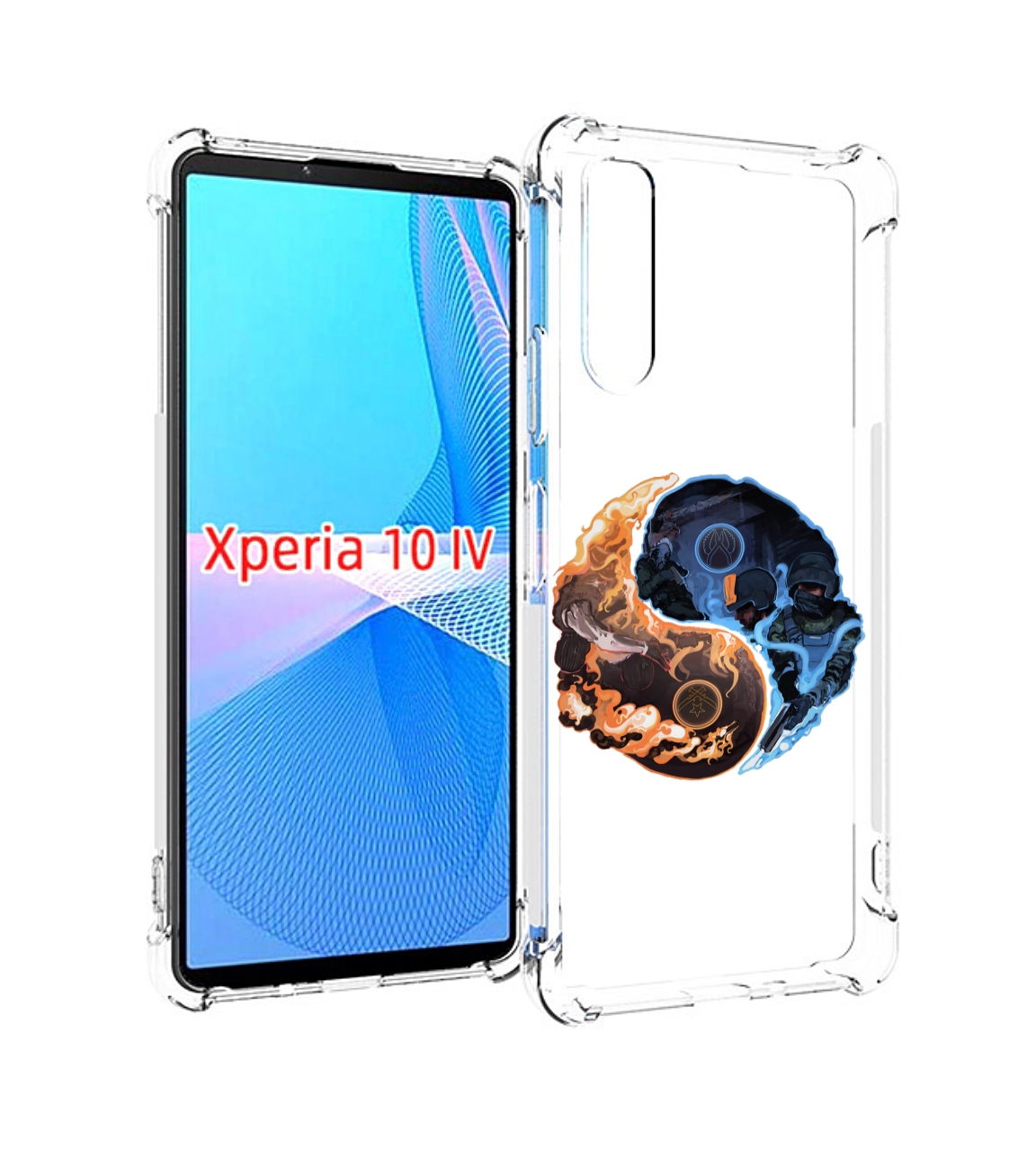 

Чехол MyPads кс-го-инь-янь для Sony Xperia 10 IV (10-4), Прозрачный, Tocco