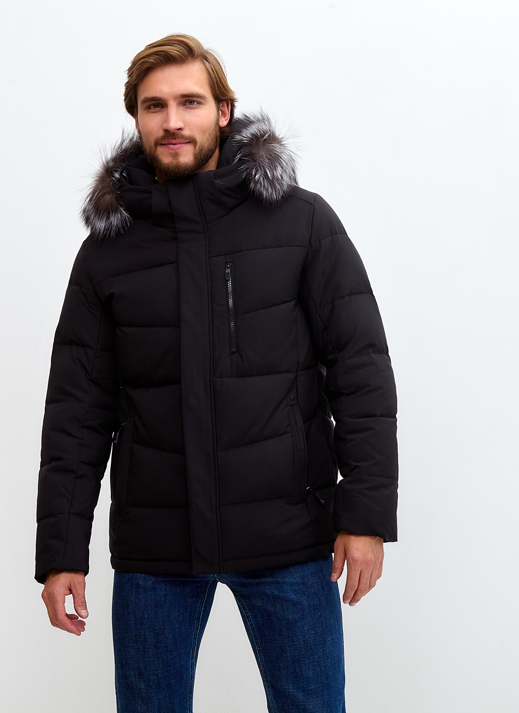 Зимняя куртка мужская Grizman 65173 черная 56 RU