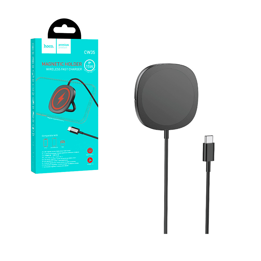 

Беспроводное зарядное устройство Hoco CW35 MagSafe (черное)
