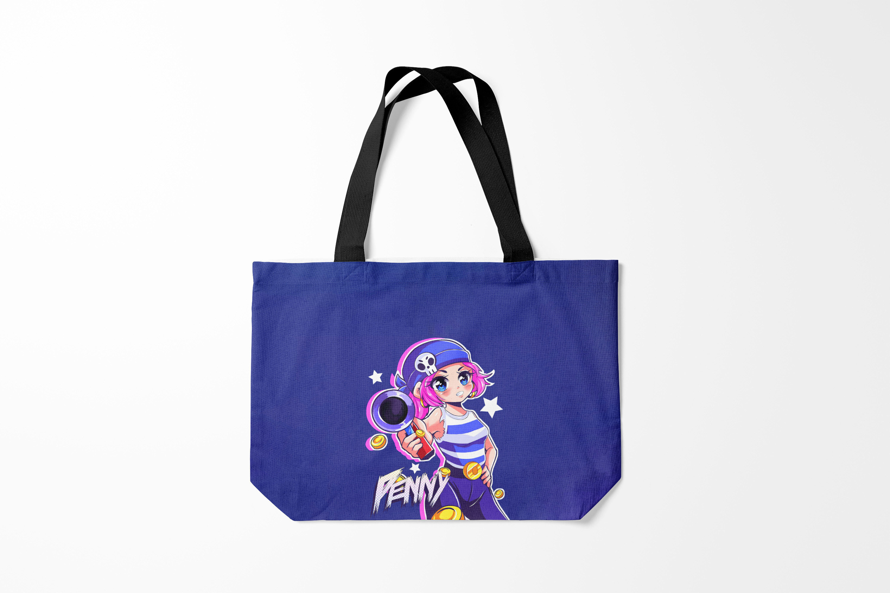 

Сумка шoппер унисекс Burnettie Brawl Stars PENNY, синий, Brawl Stars PENNY