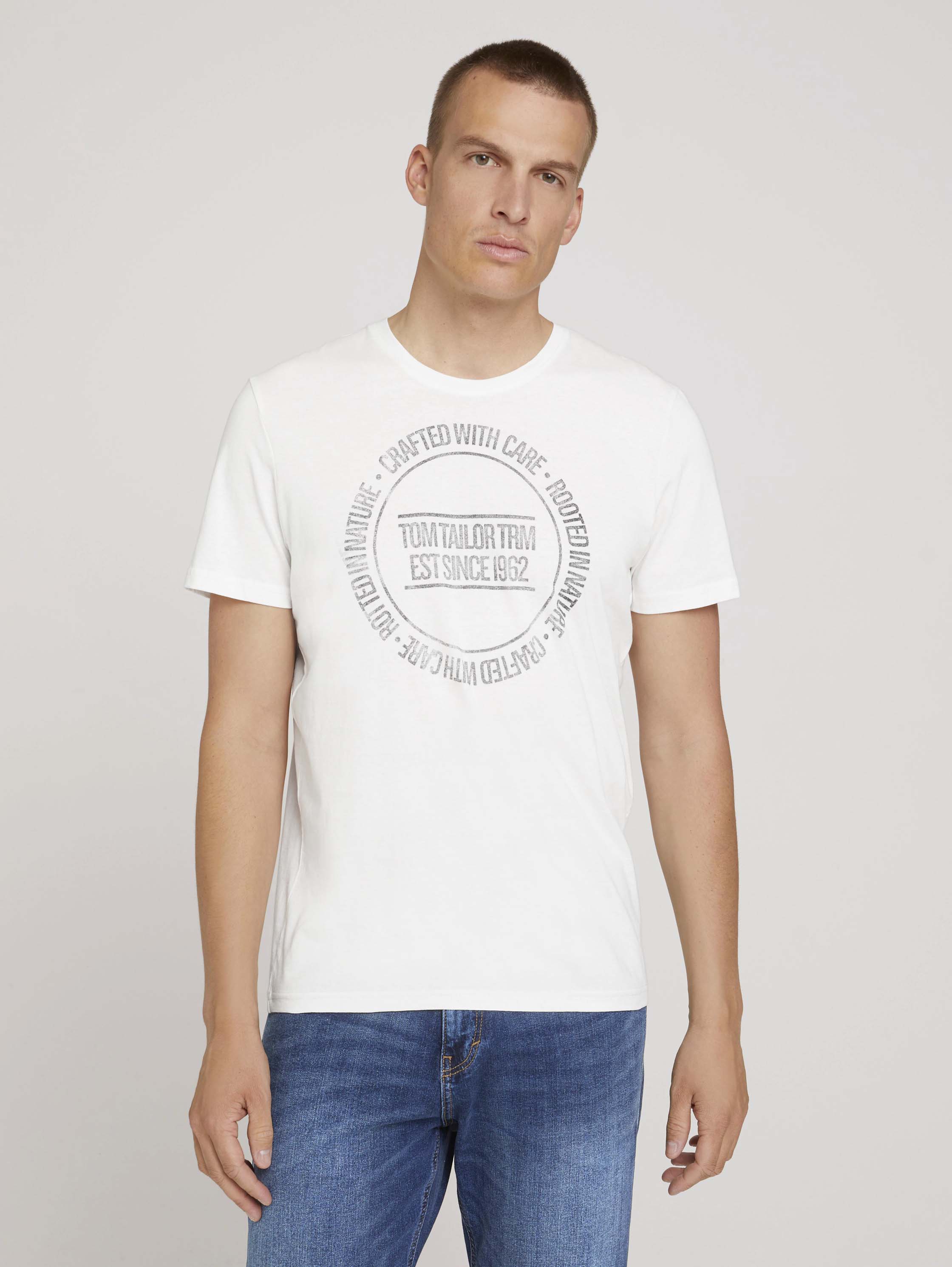 

Футболка мужская TOM TAILOR 1027412 белая XXL, 1027412