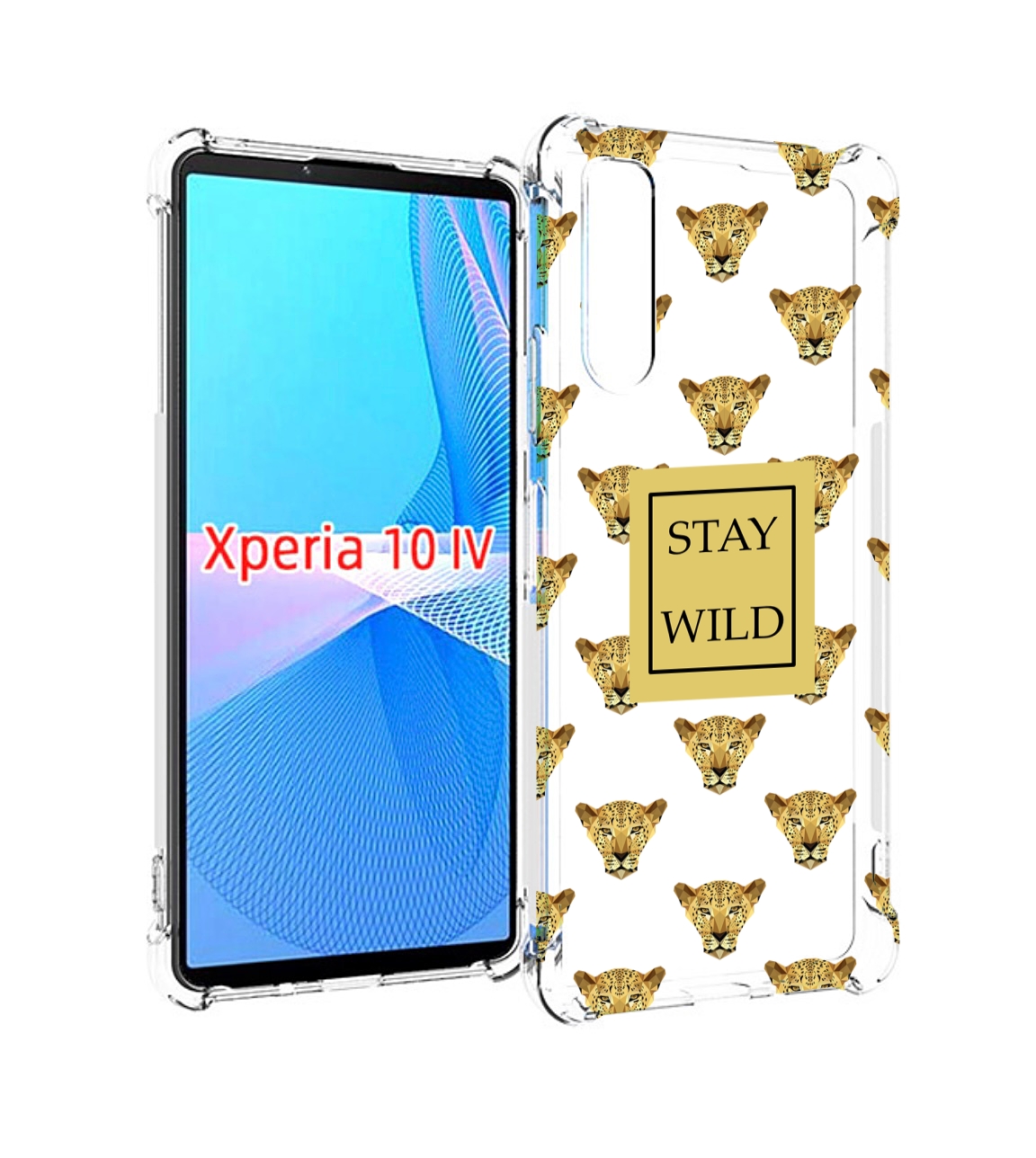 

Чехол MyPads леопард-вайлд для Sony Xperia 10 IV (10-4), Прозрачный, Tocco