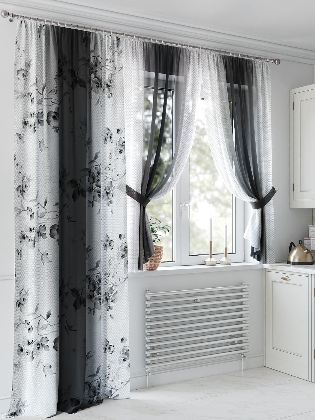 

Комплекты штор AT HOME Фореткис высота 250 см, ширина 150 см, Белый, 552064