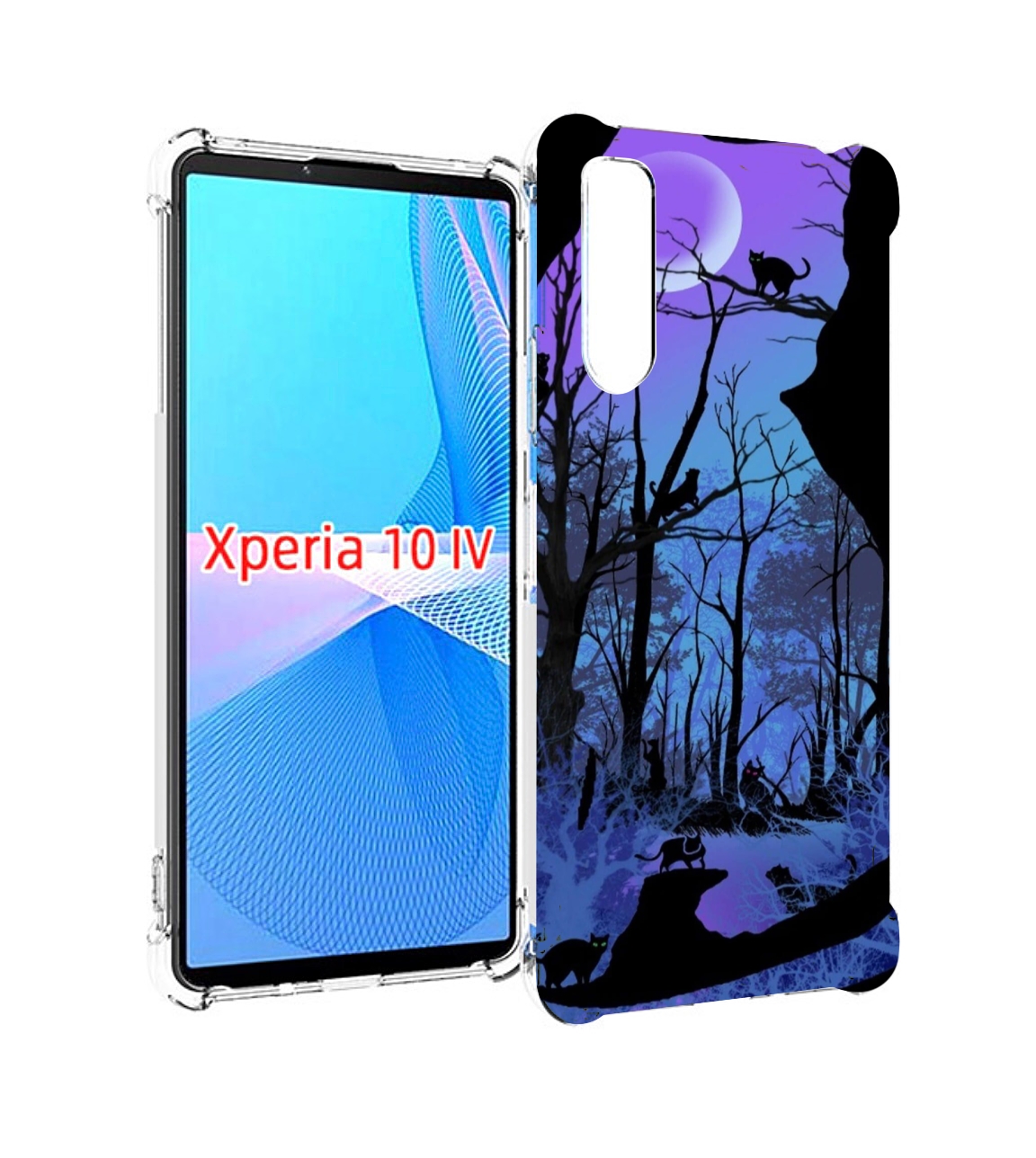 

Чехол MyPads лес внутри кота для Sony Xperia 10 IV (10-4), Прозрачный, Tocco