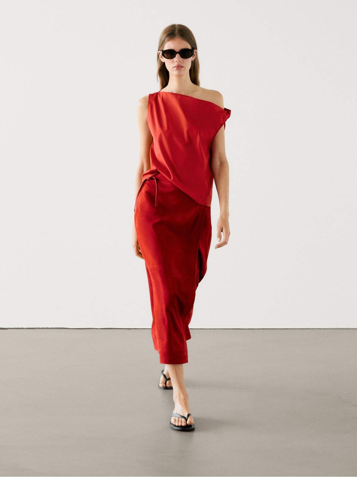 

Топ женский Massimo Dutti 5195/682-I2024 красный L, 5195/682-I2024