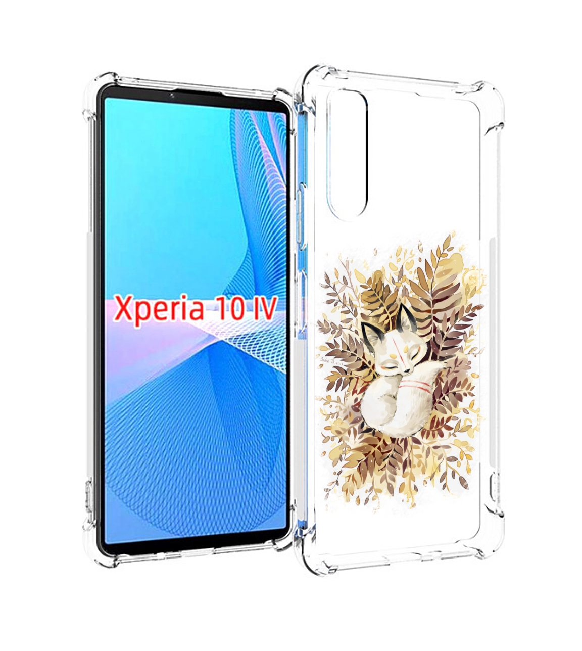 

Чехол MyPads лисенок в траве для Sony Xperia 10 IV (10-4), Прозрачный, Tocco