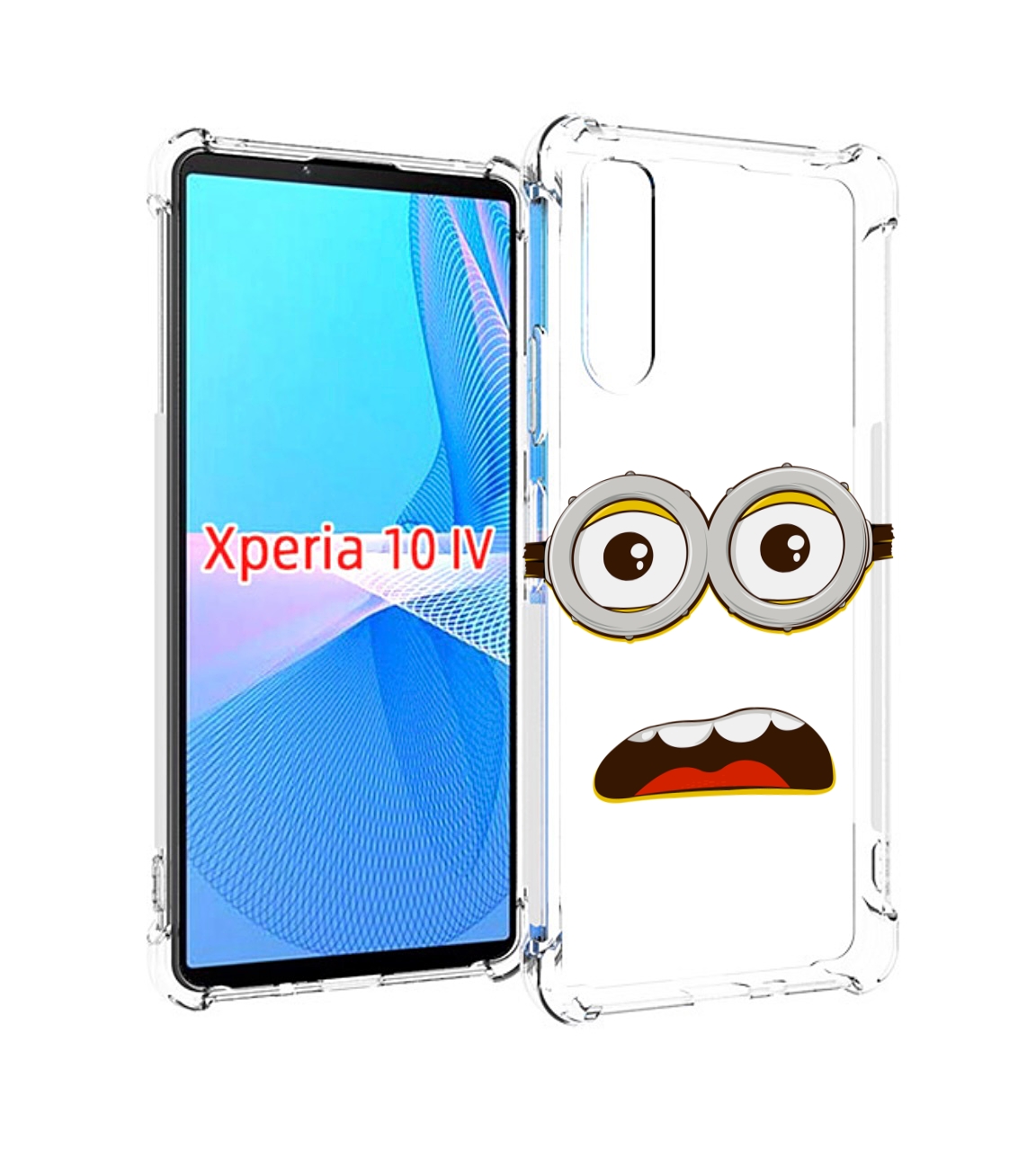 

Чехол MyPads лицо-миньона для Sony Xperia 10 IV (10-4), Прозрачный, Tocco