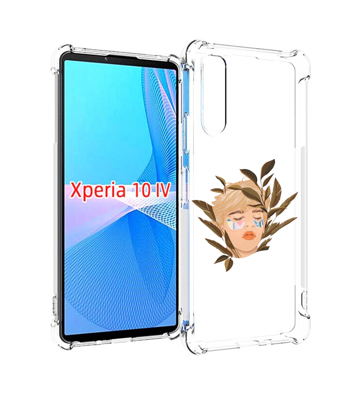 

Чехол MyPads лицо-с-патчами для Sony Xperia 10 IV (10-4), Прозрачный, Tocco