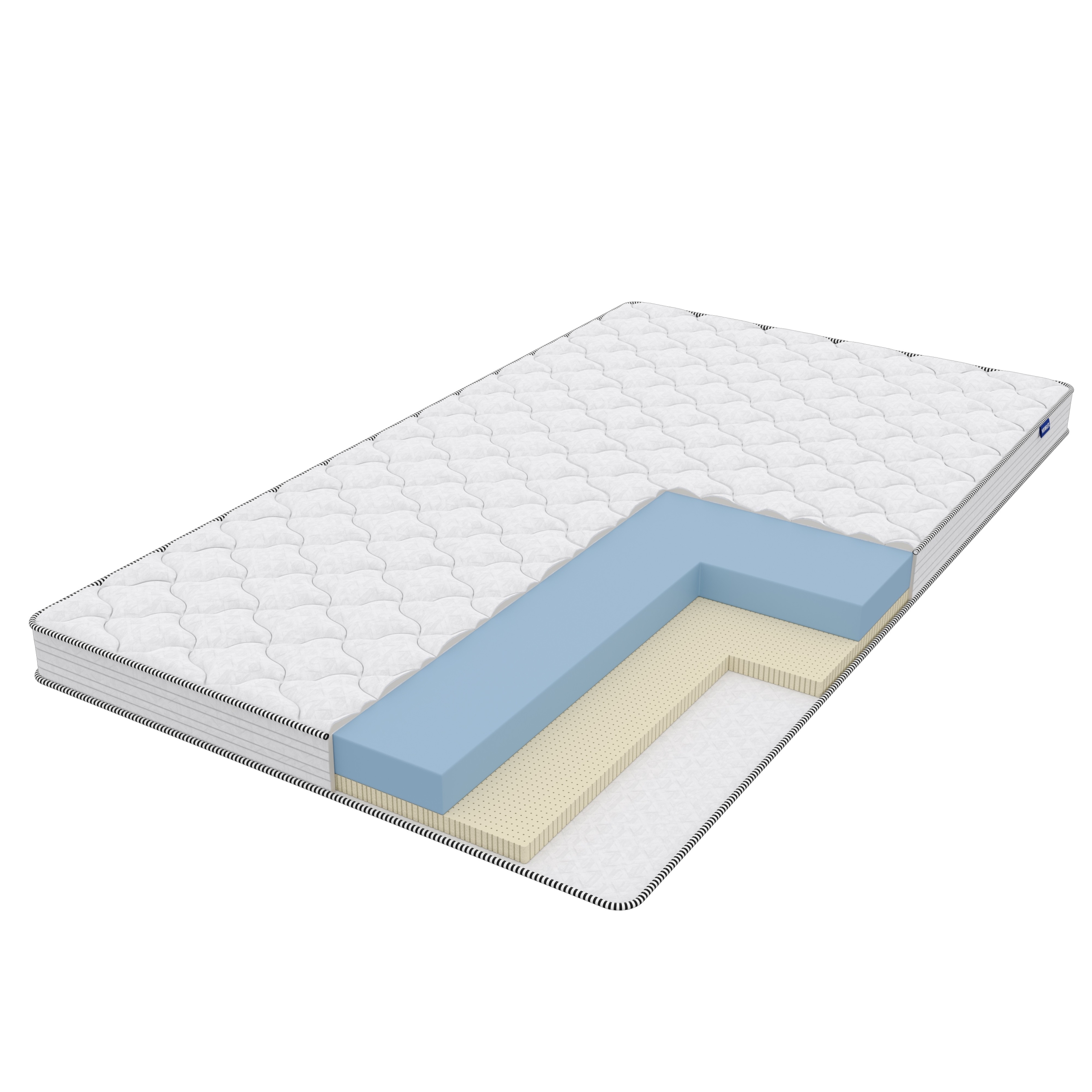 

Матрас Vitaflex Lounge Soft 160х185, Бежевый;белый;серый;серебристый, Soft