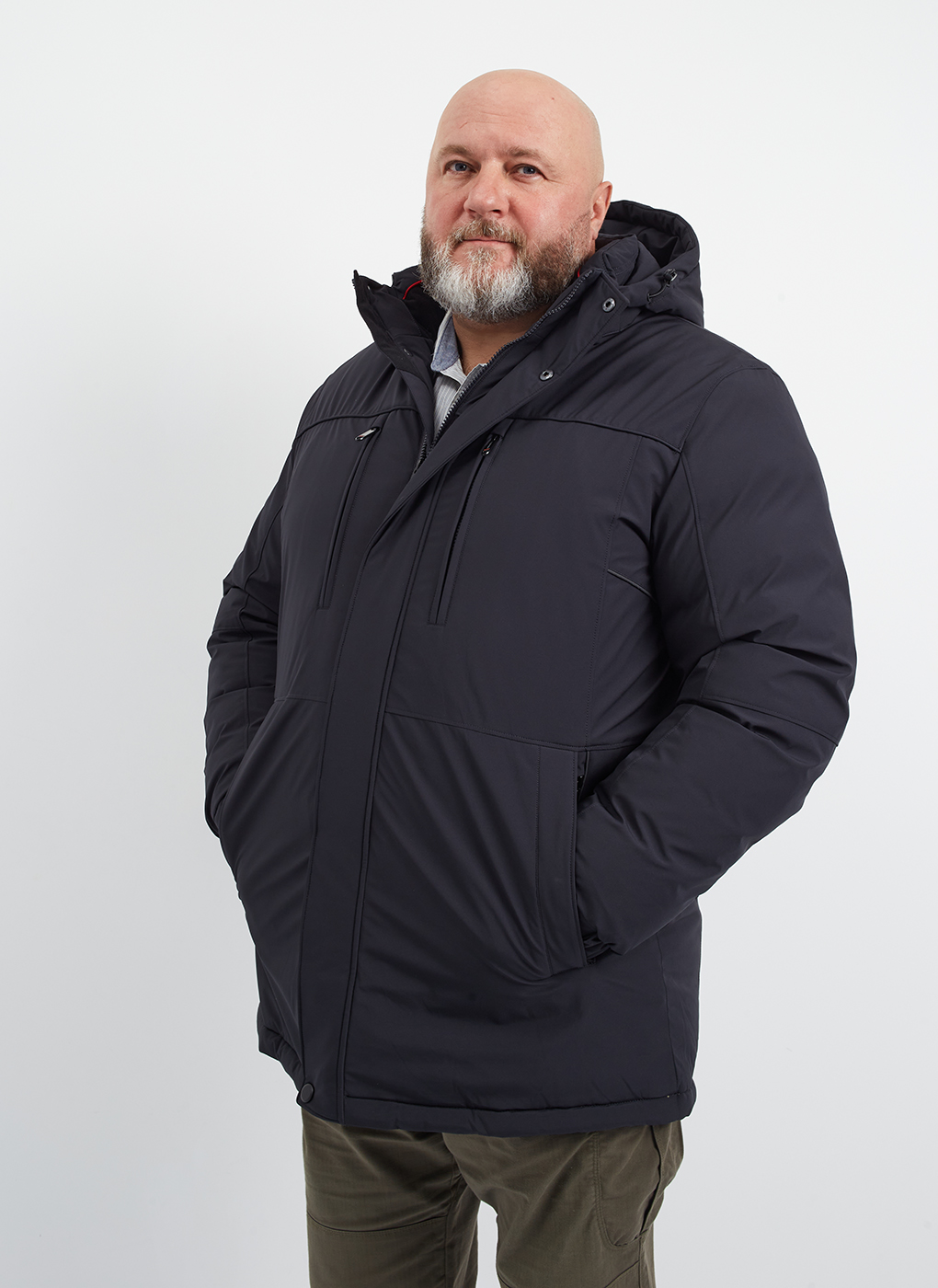 Зимняя куртка мужская Grizman 65234 серая 58 RU