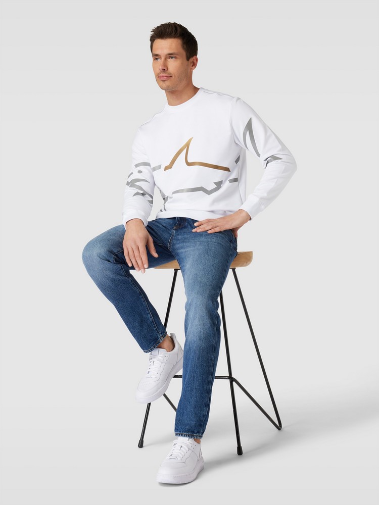 

Свитшот мужской Paul&Shark 24411881 белый 6XL, 24411881