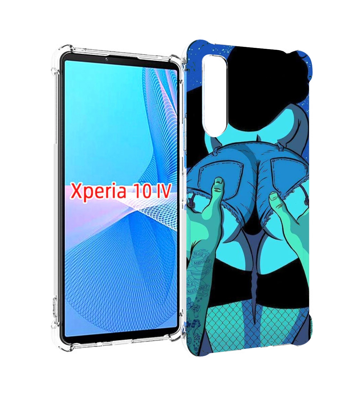 

Чехол MyPads любитель потрогать для Sony Xperia 10 IV (10-4), Прозрачный, Tocco