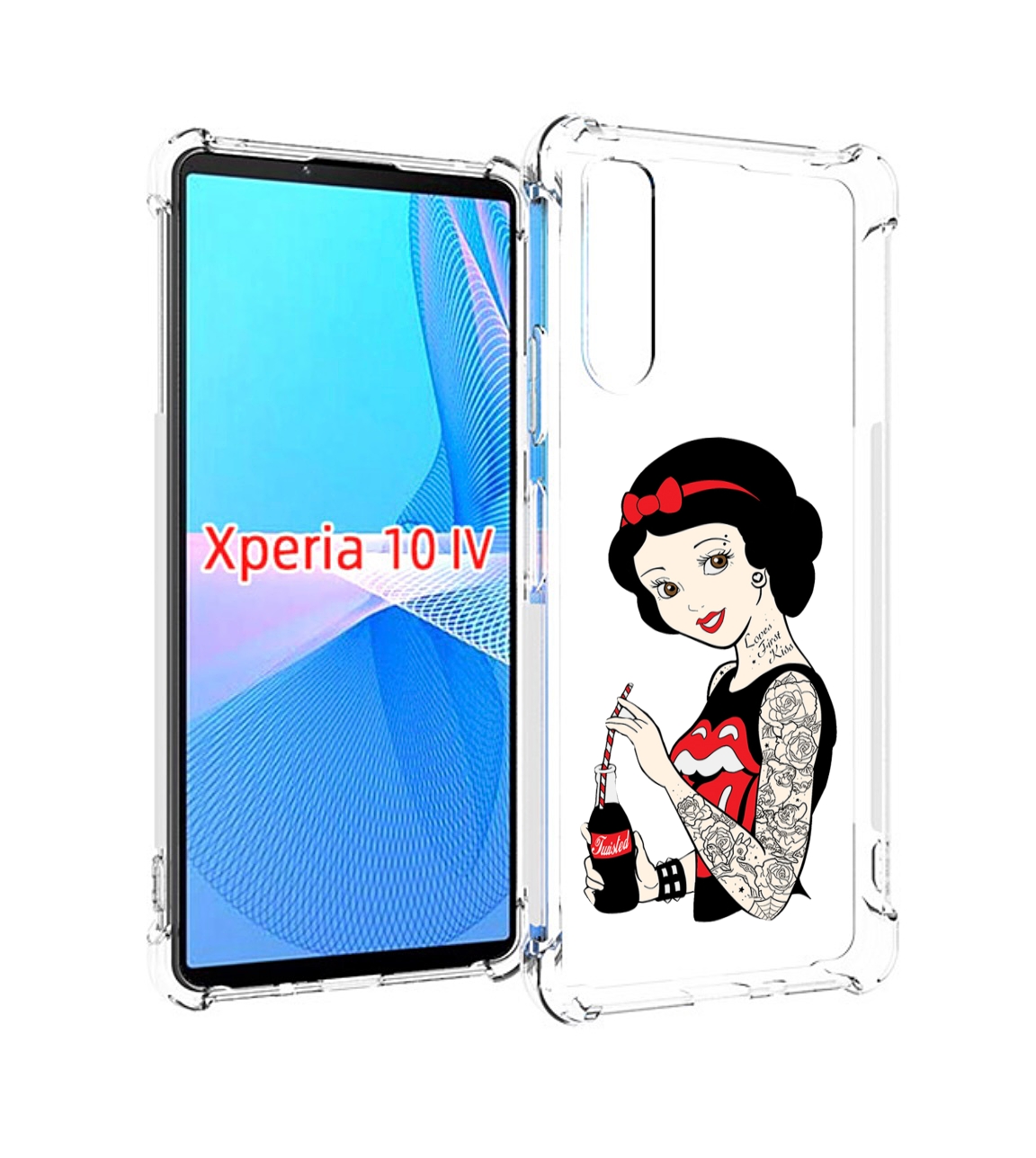 

Чехол MyPads любительница-колы женский для Sony Xperia 10 IV (10-4), Прозрачный, Tocco