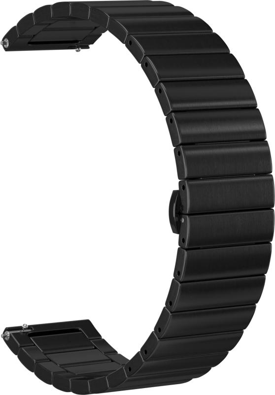 

Ремешок стальной GSMIN Steel Collection 22 для Huawei Watch GT 2 Pro (Черный)