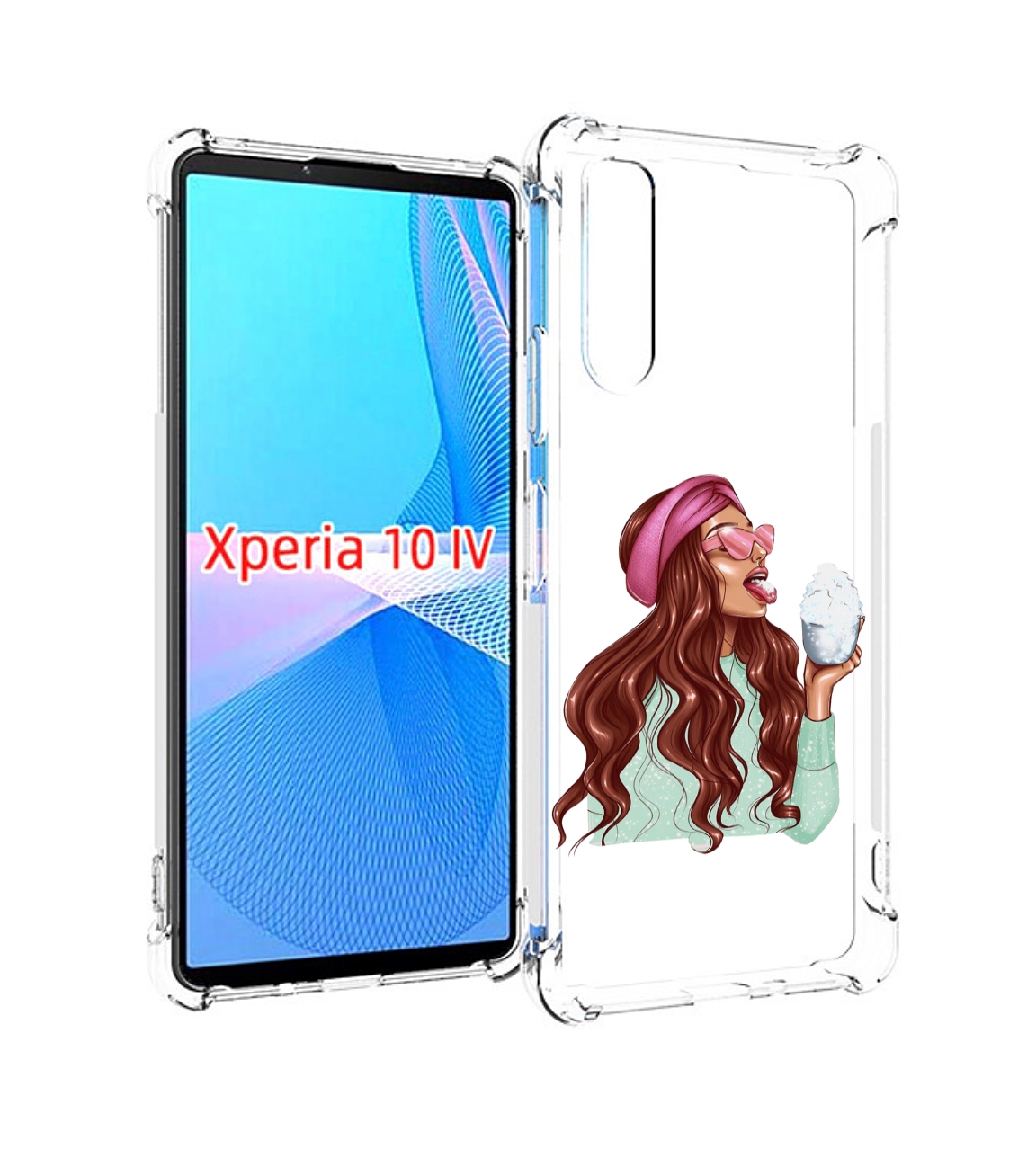 

Чехол MyPads любительница-снега женский для Sony Xperia 10 IV (10-4), Прозрачный, Tocco