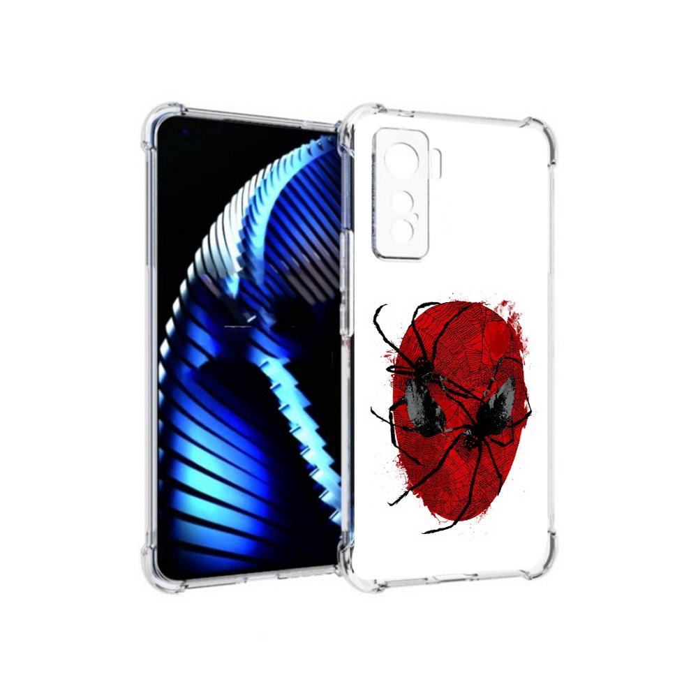 

Чехол MyPads Tocco для Vivo iQOO 5 человек паук, Прозрачный, Tocco