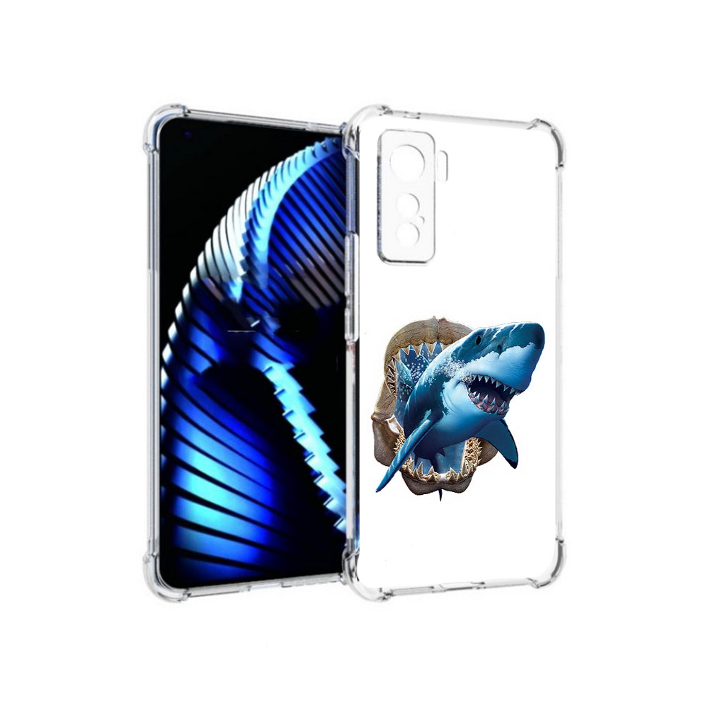 

Чехол MyPads Tocco для Vivo iQOO 5 челюсти, Прозрачный, Tocco