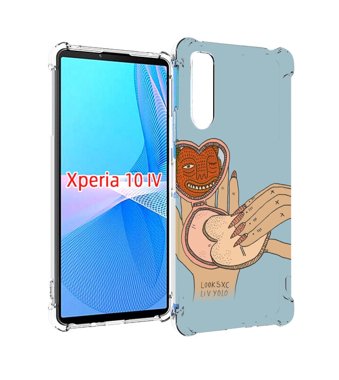 

Чехол MyPads макияж картинка женский для Sony Xperia 10 IV (10-4), Прозрачный, Tocco