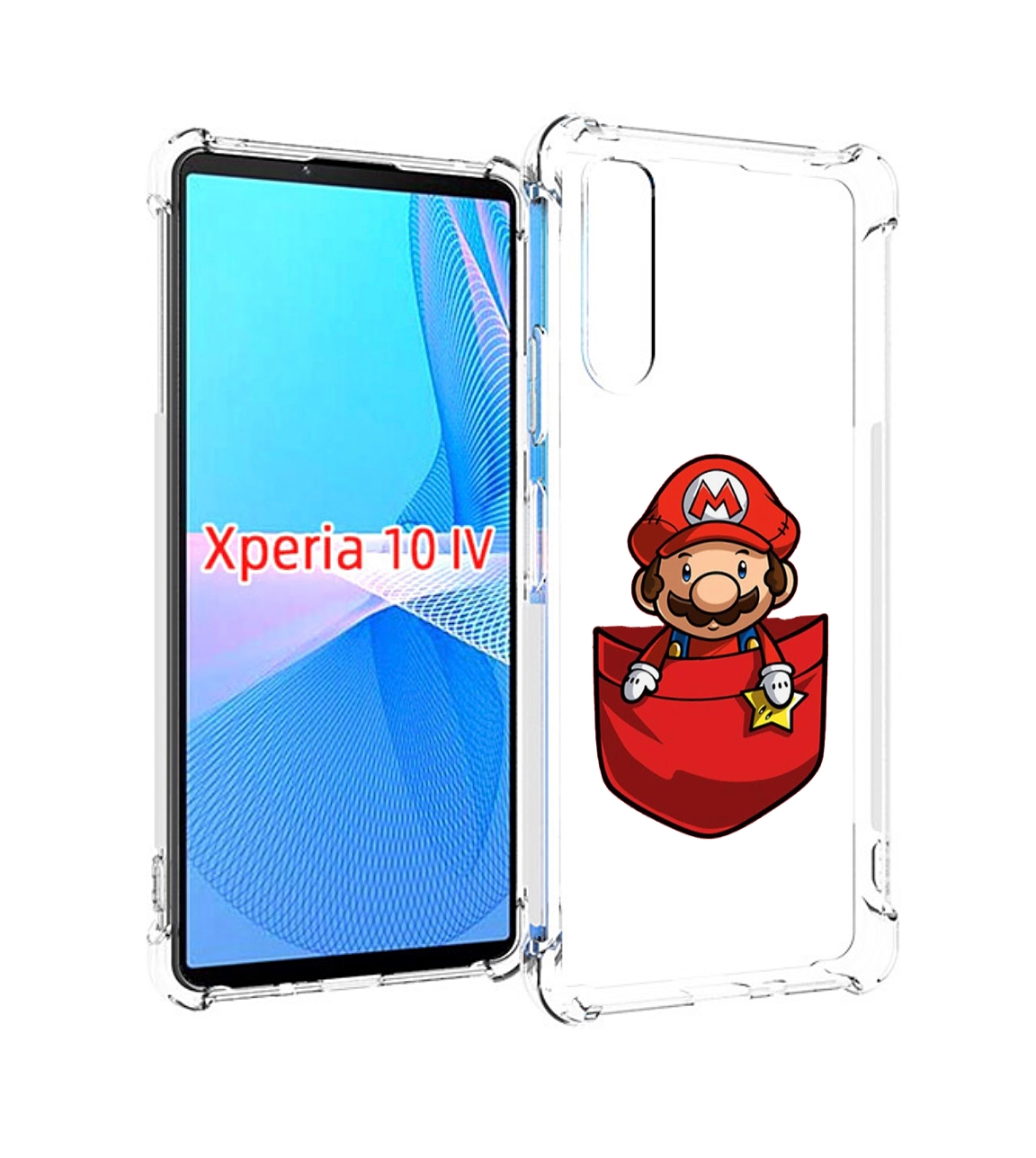 

Чехол MyPads марио в кармашке детский для Sony Xperia 10 IV (10-4), Прозрачный, Tocco
