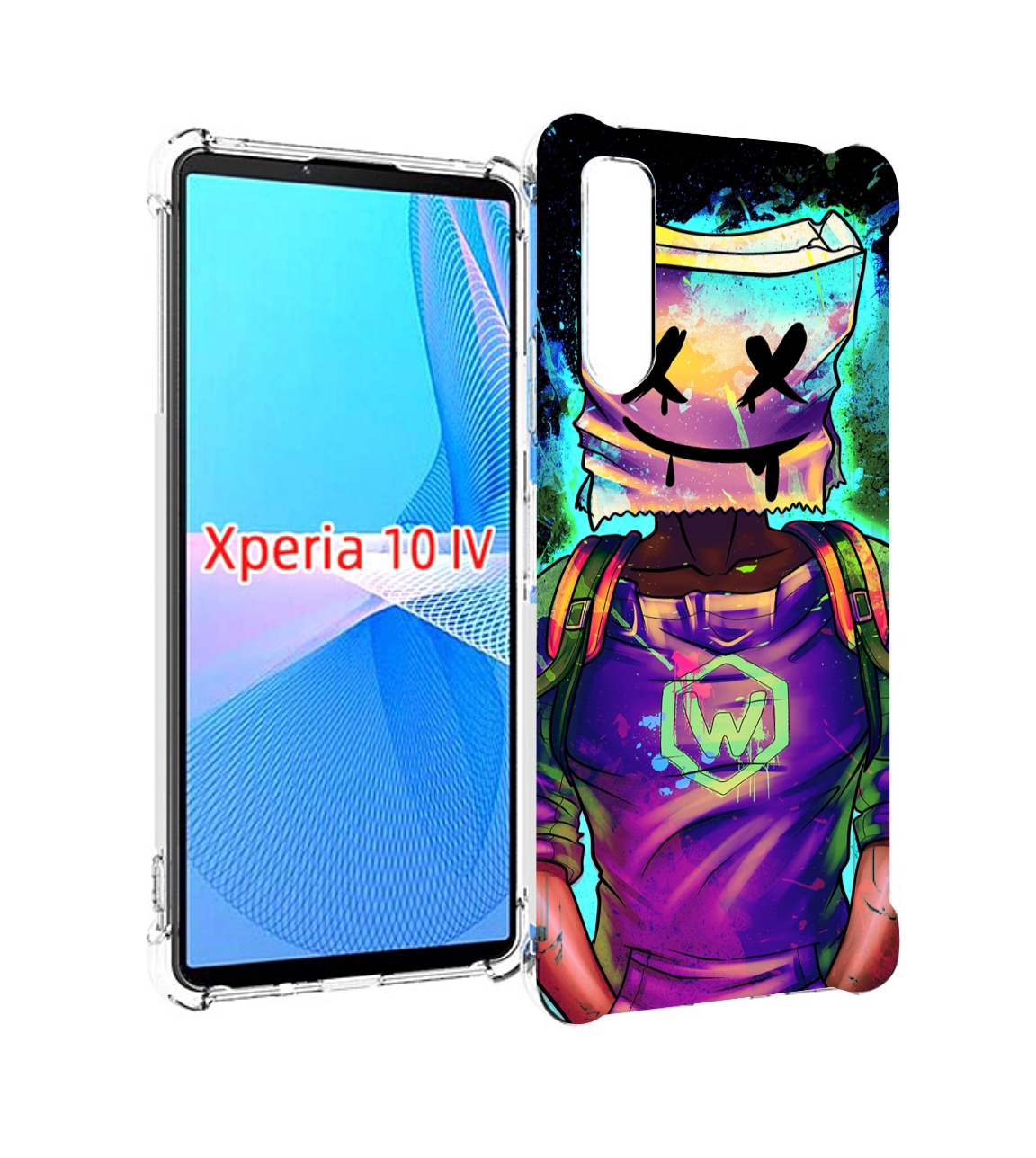 

Чехол MyPads маршмеллоу-глитч для Sony Xperia 10 IV (10-4), Прозрачный, Tocco