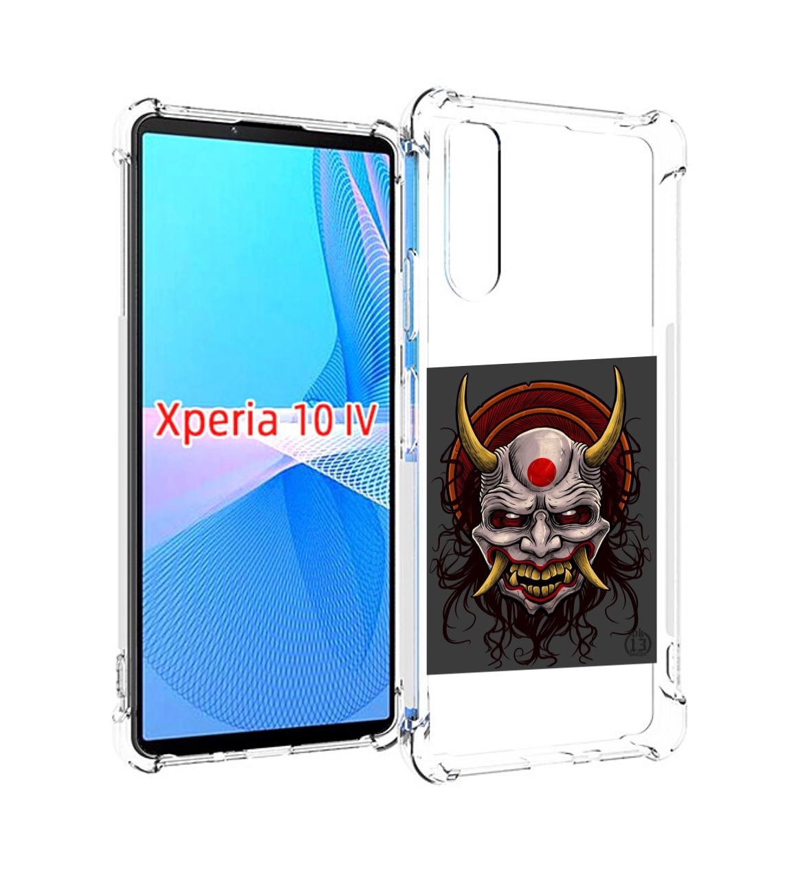 

Чехол MyPads маска с клыками и рогами для Sony Xperia 10 IV (10-4), Прозрачный, Tocco