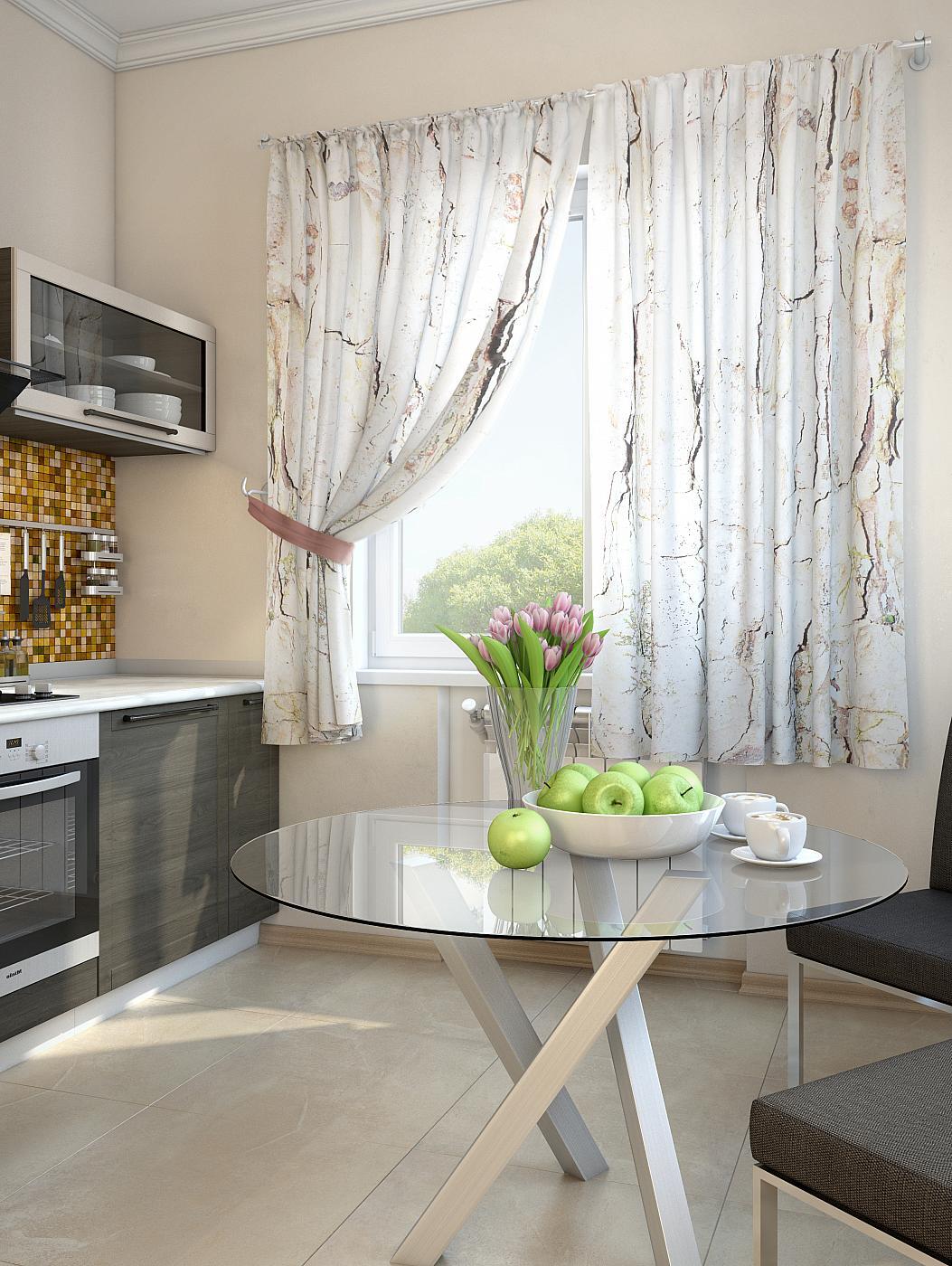 

Комплекты штор AT HOME Дальжи высота 180 см, ширина 150 см, Бежевый, 920098
