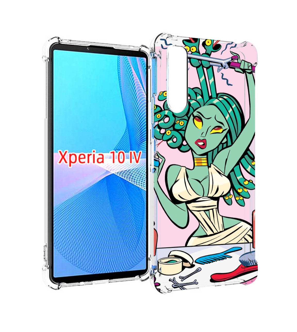 

Чехол MyPads медуза расчесывается женский для Sony Xperia 10 IV (10-4), Прозрачный, Tocco