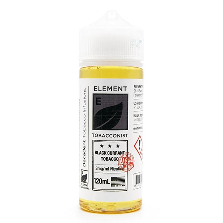 

Жидкость Element Black Currant Tobacco (120 мл), 0 мг