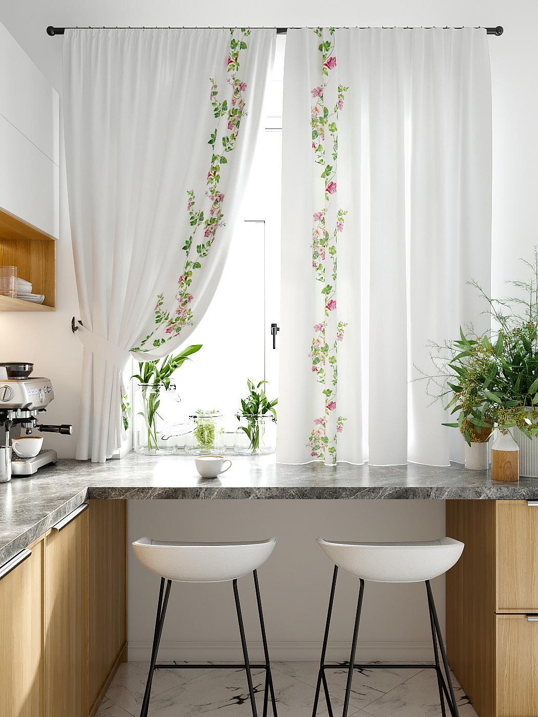 

Комплекты штор AT HOME Фликстон высота 180 см, ширина 150 см, Белый, 920267