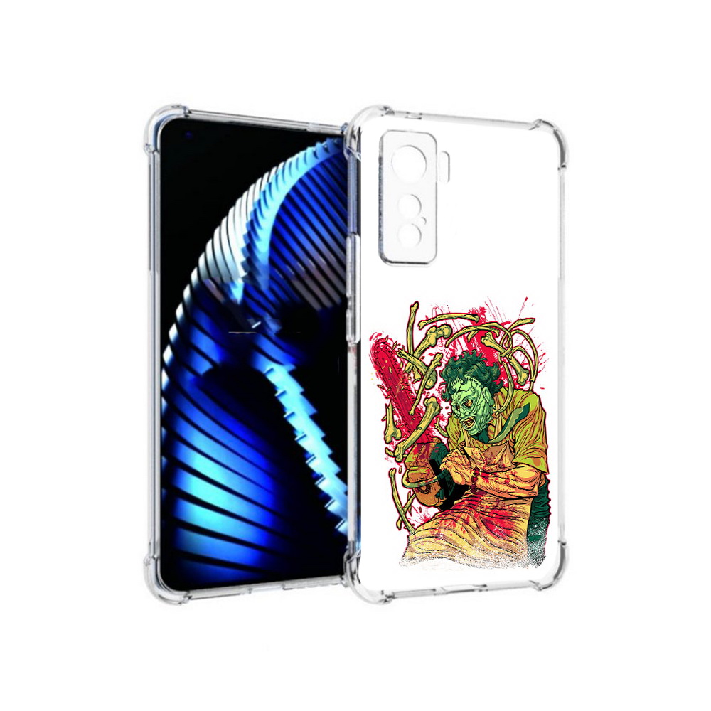 

Чехол MyPads Tocco для Vivo iQOO 5 яркий мясник, Прозрачный, Tocco