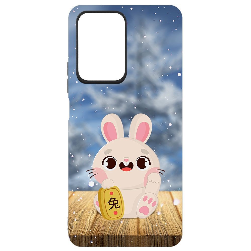 

Чехол-накладка Krutoff Софт Кейс Год кролика для Xiaomi 11T Pro черный