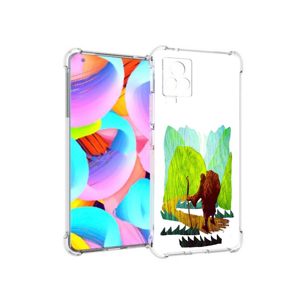 

Чехол MyPads Tocco для Vivo IQOO 7 Лесная тропа (PT226958.415.106), Прозрачный, Tocco