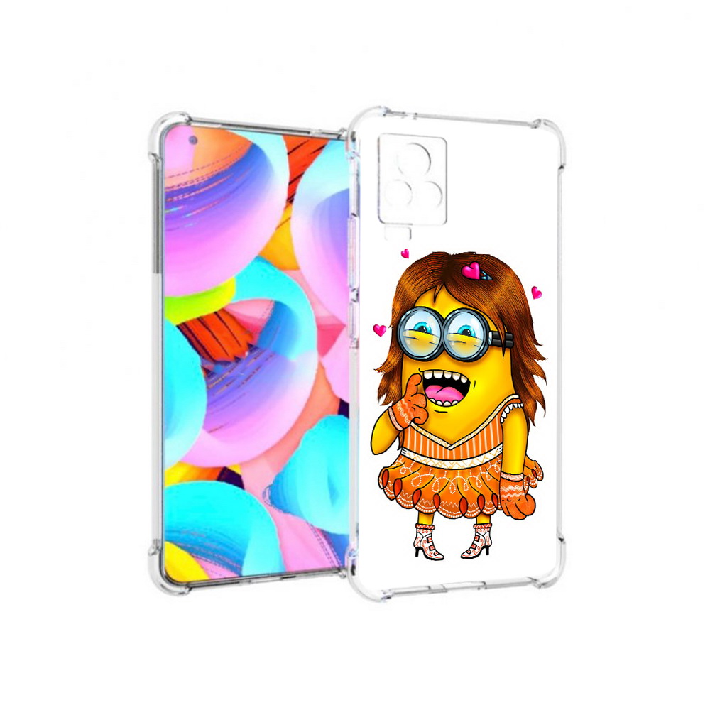 

Чехол MyPads Tocco для Vivo IQOO 7 Миньон девочка (PT226958.415.116), Прозрачный, Tocco
