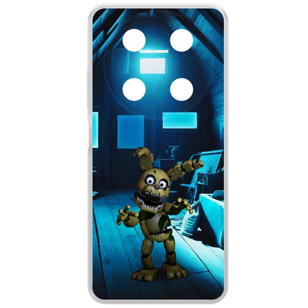 

Чехол-накладка Krutoff Clear Case ФНАФ - Плюштрап для ITEL RS4, Прозрачный