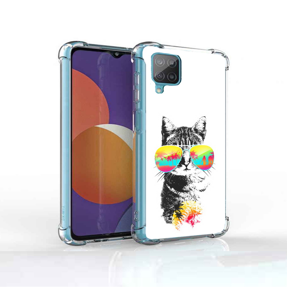 

Чехол MyPads Tocco для Samsung Galaxy M12 крутой кот (PT226930.536.425), Прозрачный, Tocco