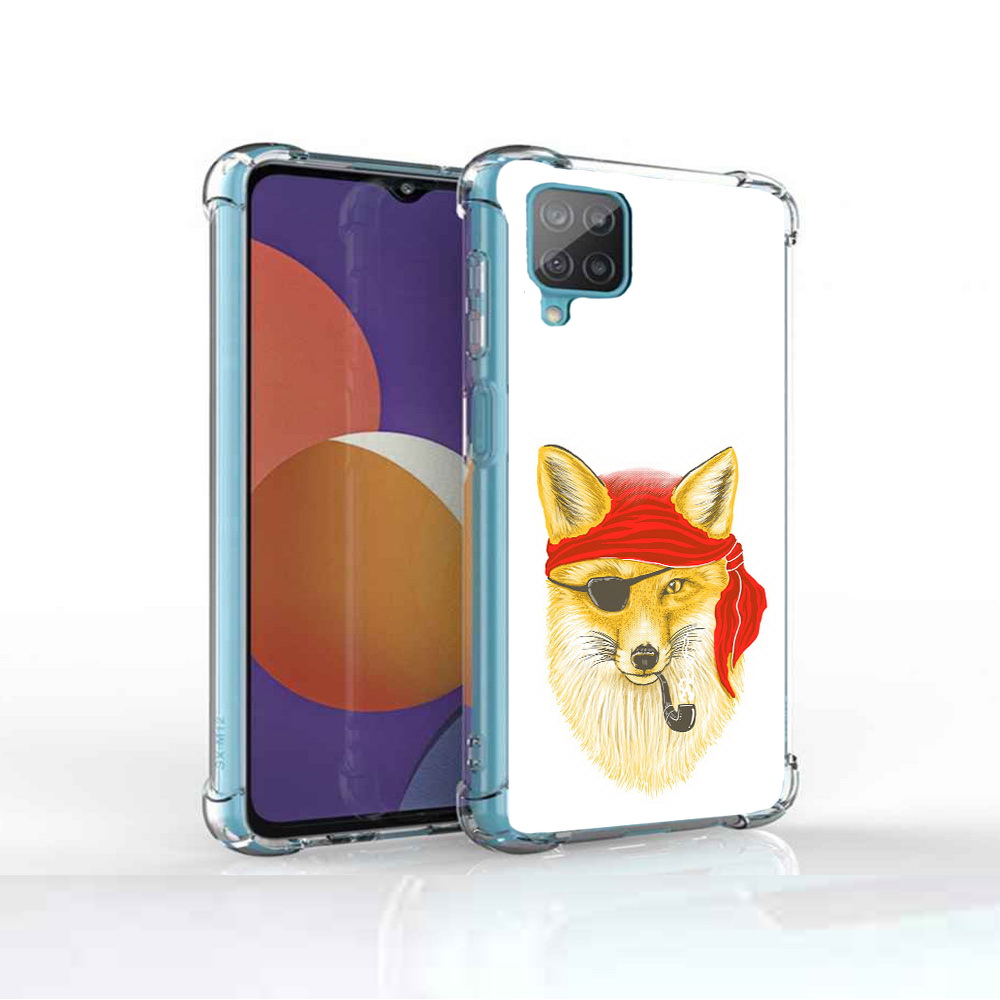 

Чехол MyPads Tocco для Samsung Galaxy M12 лиса-пират (PT226930.536.440), Прозрачный, Tocco