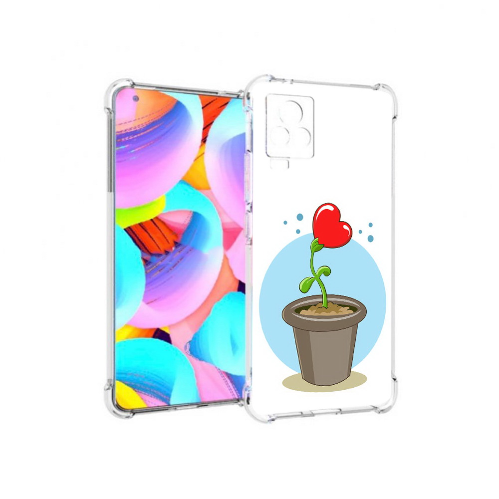

Чехол MyPads Tocco для Vivo IQOO 7 Растение любви 14 февраля (PT226958.415.145), Прозрачный, Tocco
