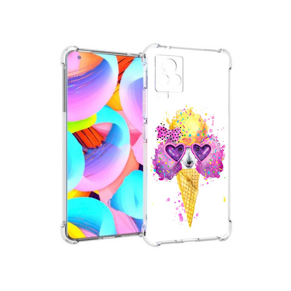 

Чехол MyPads Tocco для Vivo IQOO 7 Рожок (PT226958.415.146), Прозрачный, Tocco