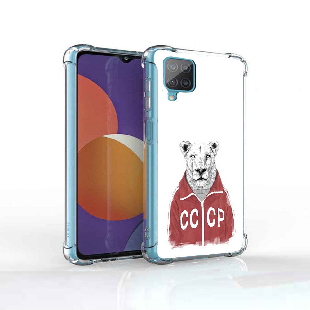 

Чехол MyPads Tocco для Samsung Galaxy M12 львица ссср (PT226930.536.450), Прозрачный, Tocco