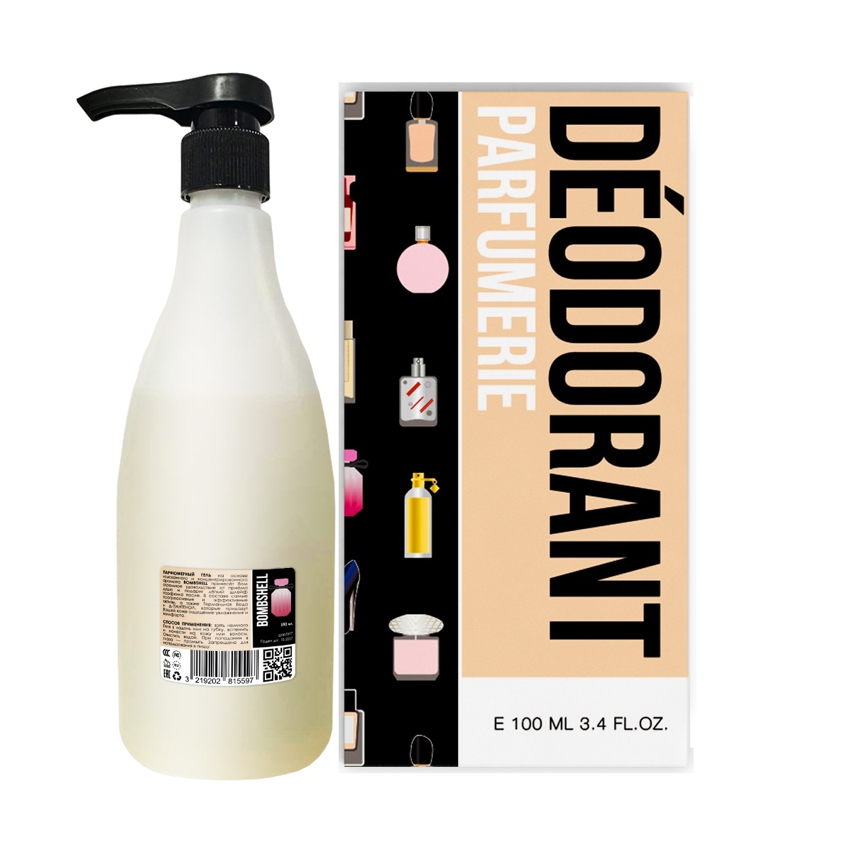 Набор Economical Packaging Bombshel женский Гель для душа 550мл и Дезодорант 100мл набор компаньоны аромата inspiration