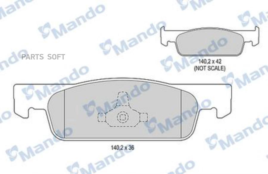 

Тормозные колодки Mando передние MBF015803