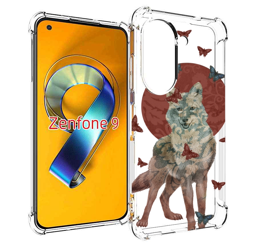 

Чехол MyPads Волчица с бабочками для Asus Zenfone 9 (AI2202), Прозрачный, Tocco