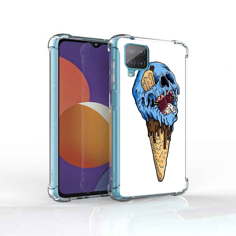 

Чехол MyPads Tocco для Samsung Galaxy M12 мороженное череп (PT226930.536.484), Прозрачный, Tocco