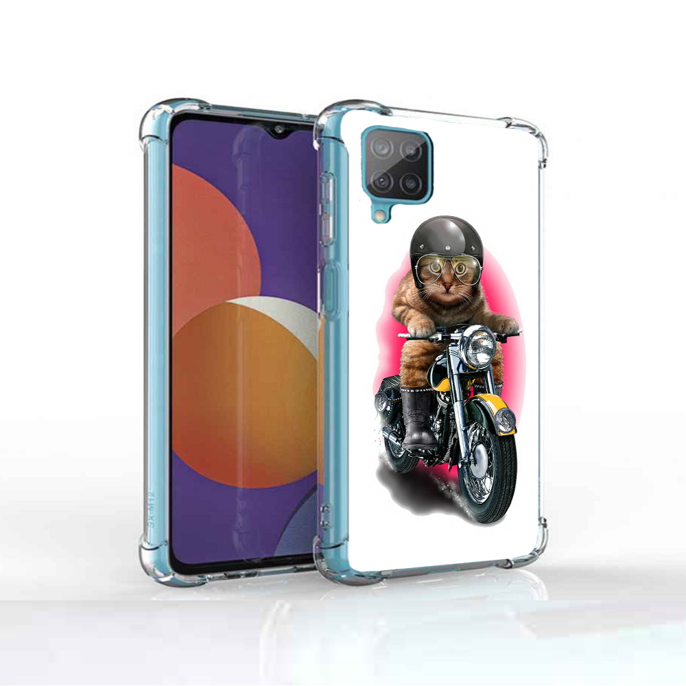 

Чехол MyPads Tocco для Samsung Galaxy M12 мото-кот (PT226930.536.485), Прозрачный, Tocco