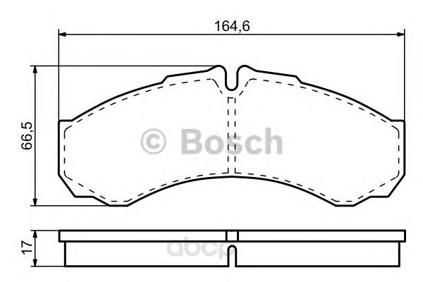 

Тормозные колодки Bosch передние дисковые для Iveco Daily 1989- 986424833