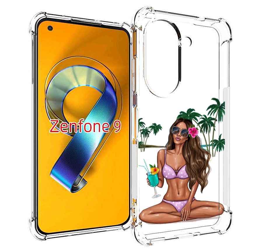 

Чехол MyPads Гавайская-девушка женский для Asus Zenfone 9 (AI2202), Прозрачный, Tocco