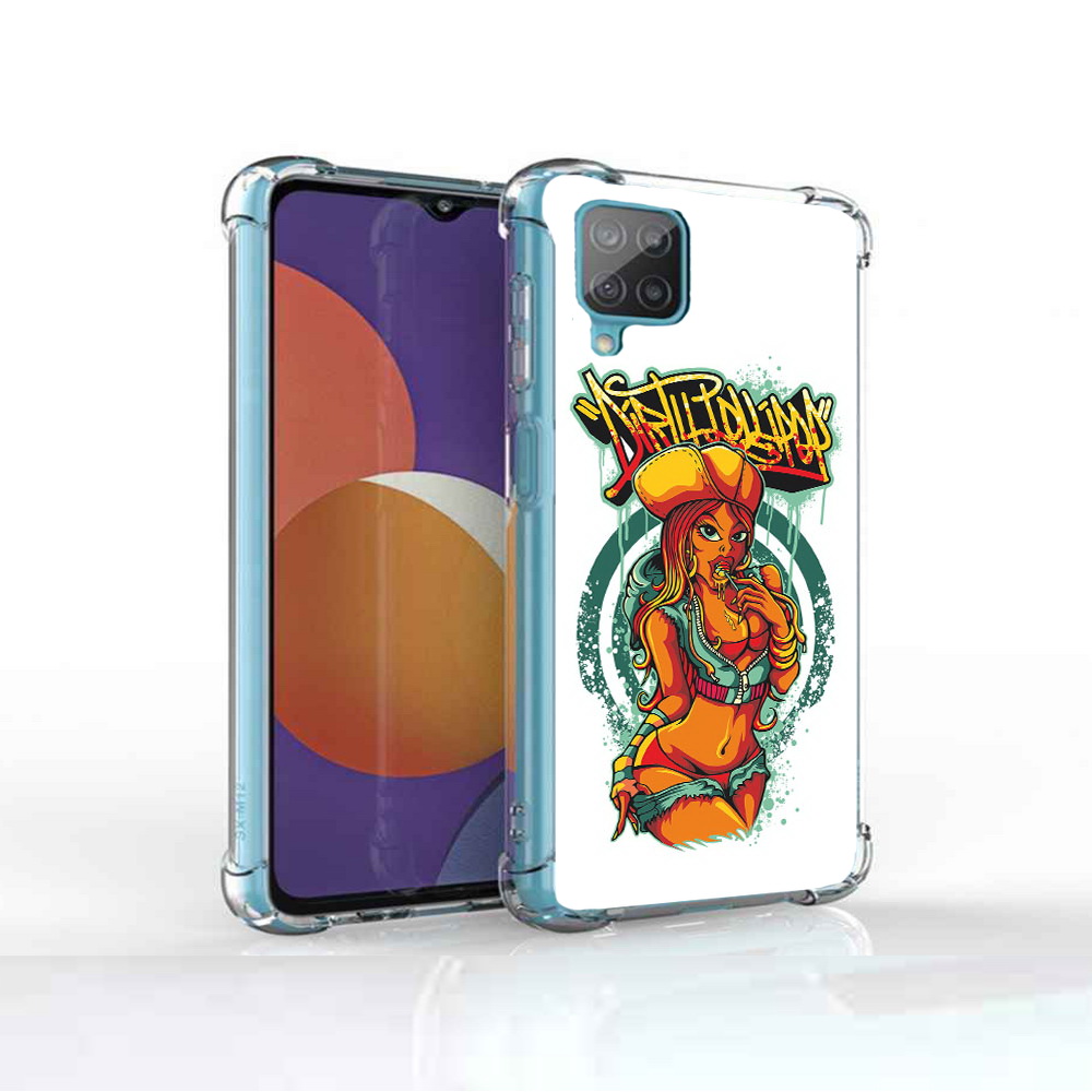 Чехол MyPads Tocco для Samsung Galaxy M12 нарисованная девушка комикс (PT226930.536.500)